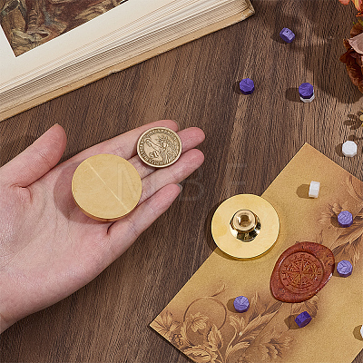 DIY Scrapbook Blank Brass Wax Seal Stamp Heads DIY-WH0899-902B-04-1