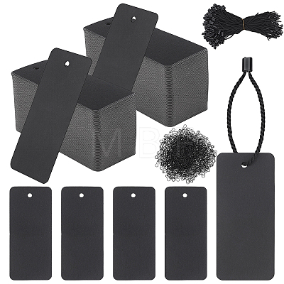 1000Pcs Rectangle Blank Coated Paper Price Tags FIND-WA0001-22-1