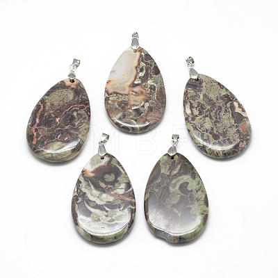 Natural Crazy Agate Pendants G-S250-21-1