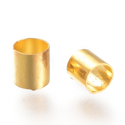 Brass Crimp Beads KK-XCP0001-16-1