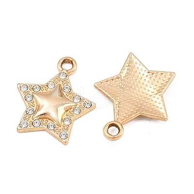 Alloy Rhinestone Pendants RB-CBA332B-03G-1