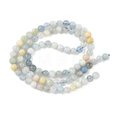 Natural Aquamarine Beads Strands G-D327-A01-5mm-1