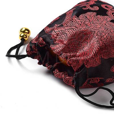 Chinese Style Stain Brocade Jewelry Packing Pouches PAAG-PW0001-161E-1-1