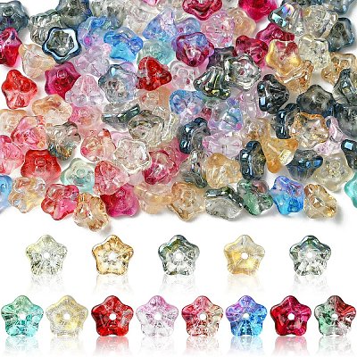 50Pcs Electroplate Glass Beads EGLA-YW0005-10-1