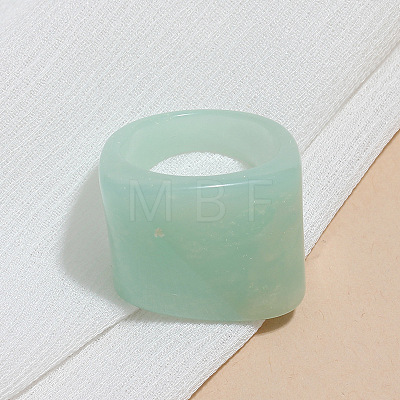 Rectangle Acrylic Finger Rings for Women WGE6404-03-1