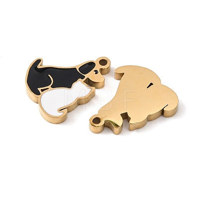 304 Stainless Steel Enamel Charms STAS-M105-24G-1