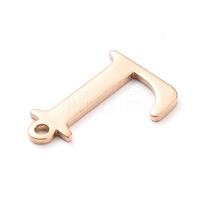PVD Vacuum Plating 304 Stainless Steel Charms STAS-H112-L-RG-1