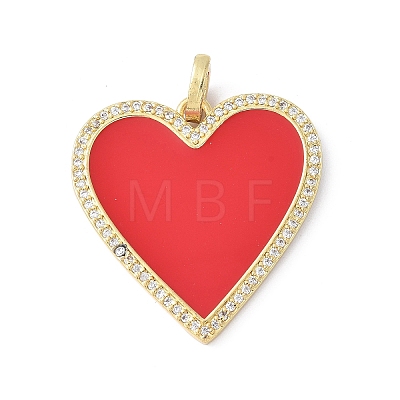 Brass Micro Pave Cubic Zirconia Pendants KK-K399-11G-1