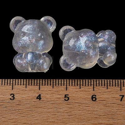 Luminous Transparent Acrylic Beads OACR-G033-06D-01-1