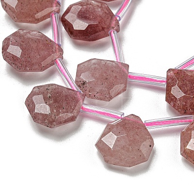 Natural Strawberry Quartz Beads Strands G-P544-C08-01-1