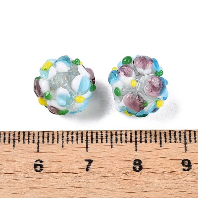 Handmade Two-Tone Lampwork Beads LAMP-T022-01A-05-1