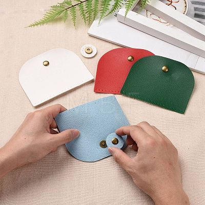   4 sets 4 colors Imitation Leather Sew on Bag Cover FIND-PH0006-89-1