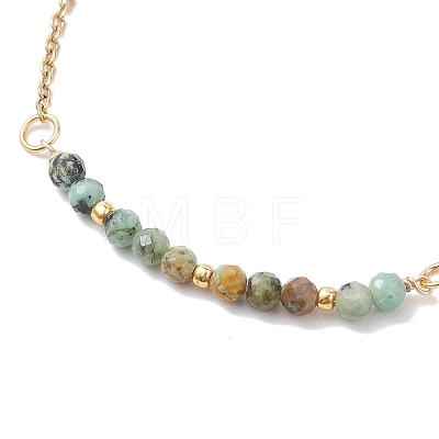 Faceted Round Natural Mixed Stone Slider Bracelets BJEW-JB10233-1