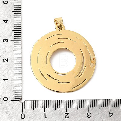 304 Stainless Steel Textured Pendants STAS-C163-06A-G-1