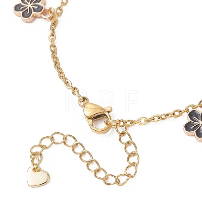 Alloy Enamel Charm Bracelets BJEW-JB13169-01-1