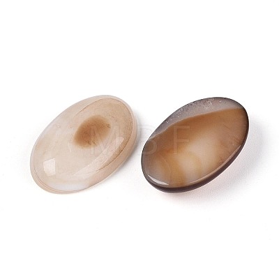 Natural Grey Agate(Dyed & Heated) Cabochons G-N361-05B-02-1