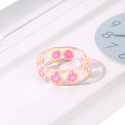 Transparent Resin Finger Rings WG0FCEE-17-1