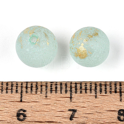 Baking Paint Glass Beads DGLA-N014-8mm-01J-1