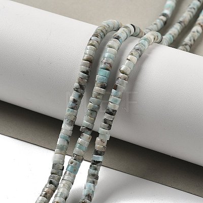 Natural Larimar Beads Strands G-Q024-B03-01-1