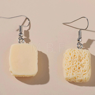 Alloy Food Model Dangle Earrings PW-WG867B3-21-1