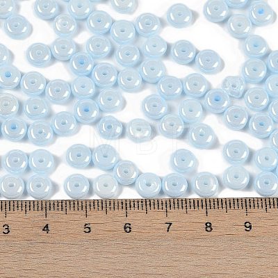 Opaque Colours Luster Glass Seed Beads SEED-P008-01C-09-1