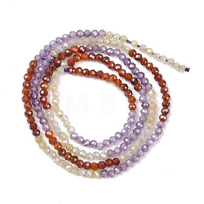 Cubic Zirconia Beads Strands ZIRC-P125-2mm-01-1