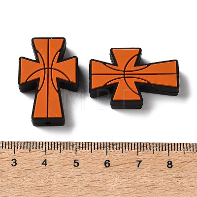 Sports Theme Silicone Beads SL-D001-02F-1