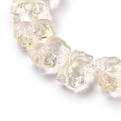 Transparent Glass Beads Strands GLAA-F114-01B-1