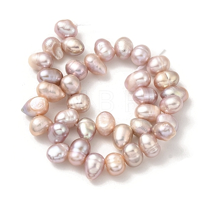 Natural Cultured Freshwater Pearl Beads Strands PEAR-A006-25B-1