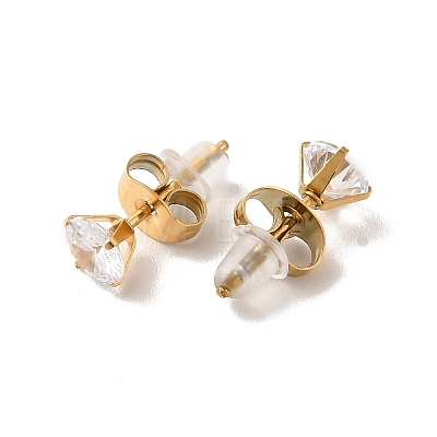 Acrylic Butterfly Pendant Necklace & Cubic Zirconia Diamond Stud Earrings SJEW-M099-04G-1