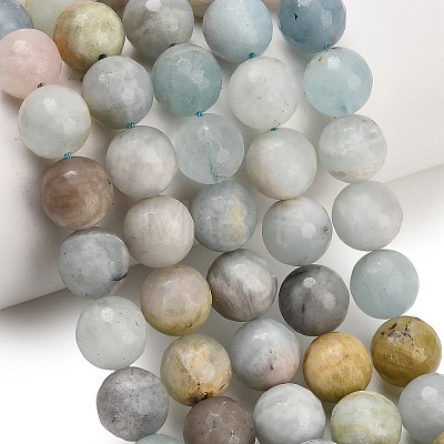 Natural Aquamarine Beads Strands LS-GG-CBA7BB7-A01-12mm-1