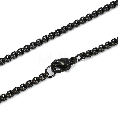 201 Stainless Steel Hollow Moon Cat Shaped Pendant Box Chain Necklaces LS-NJEW-M010-06-1