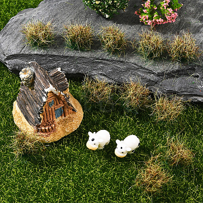 Resin Mini Grass Tufts AJEW-WH20120-10B-02-1
