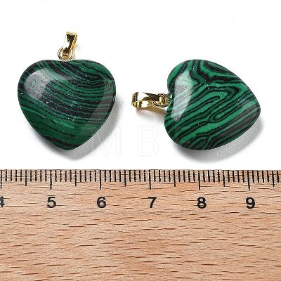 Synthetic Malachite Pendants G-G956-B14-G-1