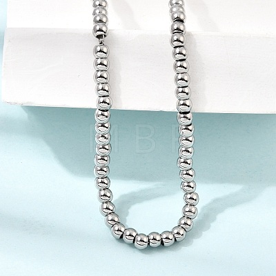 4MM Round 304 Stainless Steel Beaded Necklaces for Man and Women SA-CBAB767-16P-1