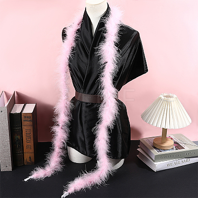 Turkey Feather Strips DIY-WH0504-908A-1