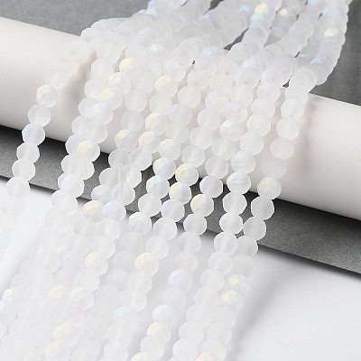 Transparent Glass Beads Strands EGLA-A034-T4mm-MB19-1