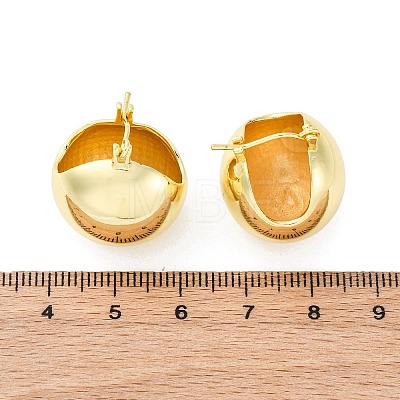 Brass Hoop Earrings X-EJEW-D273-01G-1