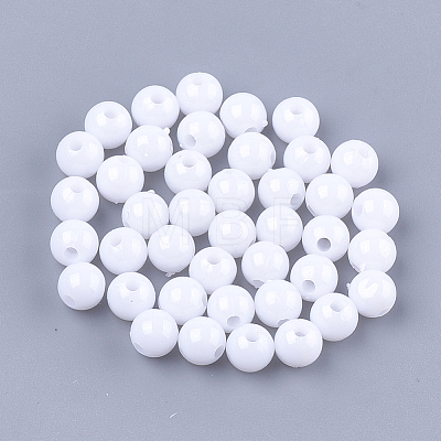 Opaque Plastic Beads KY-T005-6mm-601-1