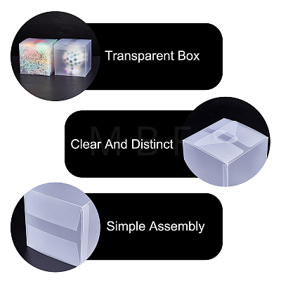 Transparent Plastic Boxes CON-WH0092-09B-1