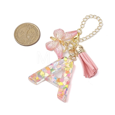 Resin Letter Cup Charms HJEW-JM02070-1
