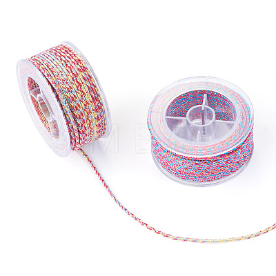 2 Rolls 2 Colors 11M Braided Nylon Chinese Knot Cord WCOR-TA0001-02A-1