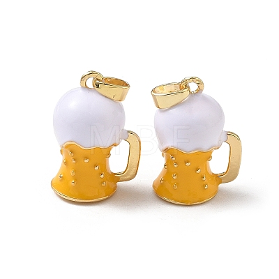 Brass Enamel Pendants KK-F924-09G-02-1