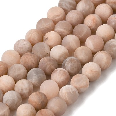 Natural Sunstone Beads Strands G-J372-05-6mm-A-1
