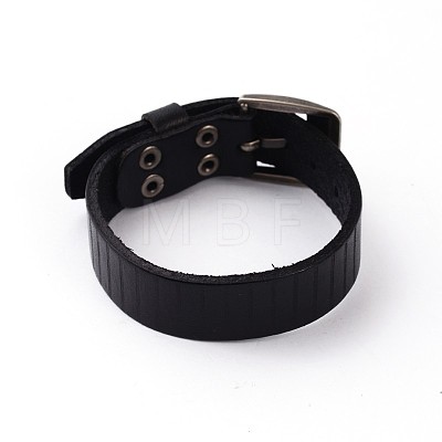 Alloy Leather Cord Bracelets BJEW-N269-17-1
