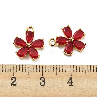 Real 18K Gold Plated Brass Charms KK-D090-05G-1