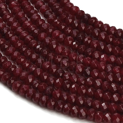 Dyed Natural White Jade Beads Strands GG-CBAF9EE-A20-3x4mm-1