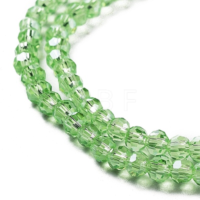 Electroplate Transparent Glass Beads Strands EGLA-A035-T3mm-A09-1