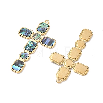 Natural Paua Shell Big Pendants SA-CBA11D7-18B-G-1