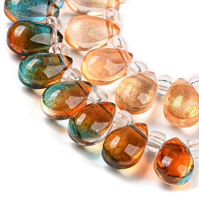 Transparent Glass Beads Strands GLAA-B014-01B-1
